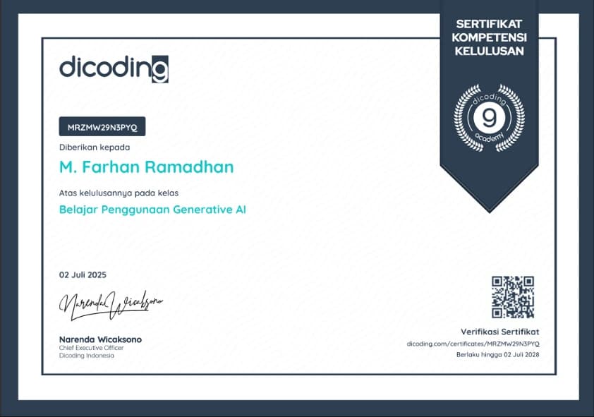 Belajar Penggunaan Generative AI